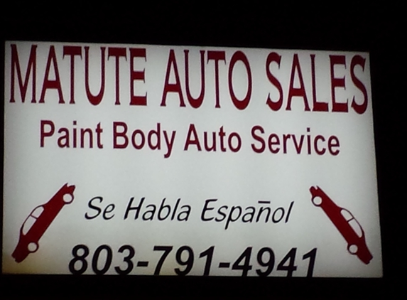 Matute Auto Sales - Gaston, SC