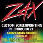 Zax Custom Screenprinting and Embroidery