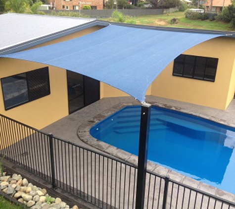Jon Wilson Canvas & Shade - Coffs Harbour, NSW. Square Pool Shade Sail