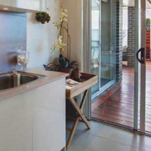 Bradnam's Windows & Doors - Gladstone Central, QLD. Ultra Silver Aluminium Sliding Door