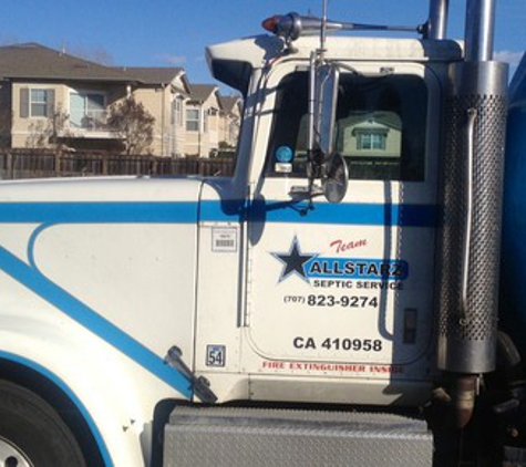 AllStarz Septic Pumping - Santa Rosa, CA. One of Our Pumper Trucks.