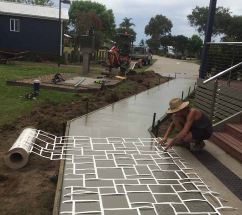 JSC Contracting & Excavation. Stencil Pathway