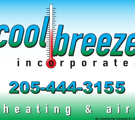 Cool Breeze, Inc - Birmingham, AL. Cool Breeze, Inc. specializes in residential and commercial HVAC work in the Birmingham and the surrounding areas.
