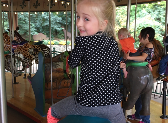 Nashville Zoo at Grassmere - Nashville, TN. Carousel fun!