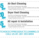 1st Choice Cypress Duct Cleaning - Air Duct Cleaning