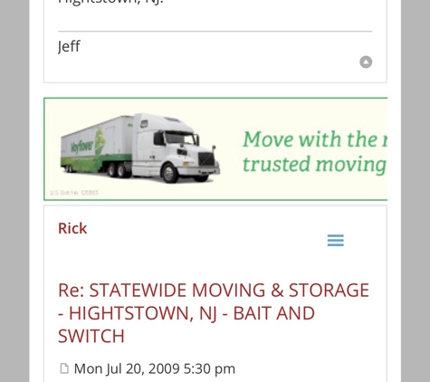 State-Wide Moving & Storage Co., Inc.