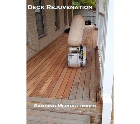 Deck Rejuvenation - Eltham, VIC. Deck Restoration job where we sanded back Merbau timber