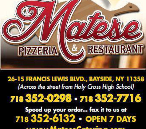 Matese Pizzeria - Flushing, NY