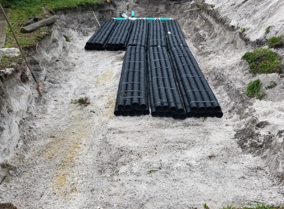 Alpha Environmental Septic Services - Deltona, FL. pipe  system under construction