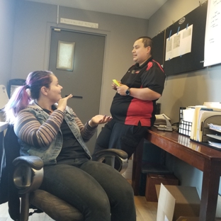 Los Gatos Auto Service - Campbell, CA. Hector and Lauren discussing are vehicle today.  They both our Service Writers and great on the phone.  Try and give them a call