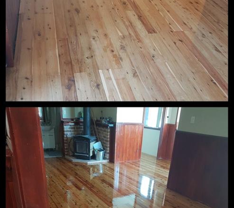 D.P's Timber Flooring - Berkeley, NSW. Before and after