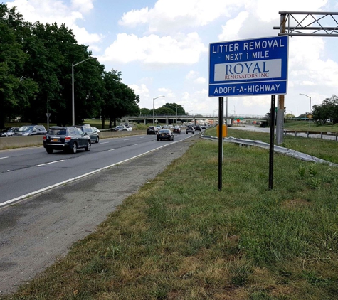 Royal Renovators Inc. - Forest Hills, NY. Adopt-A-Highway Cleanup Program by Exit 17 on Belt Pkwy In Queens, NY