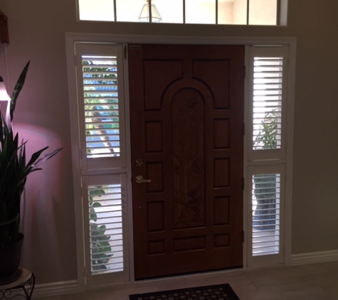 Southwest Blinds & Shutters - Gilbert, AZ. frameless doors fit perfectly in existing door frame openings