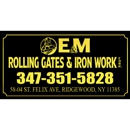 E and M Rolling Gate Iron Work - Fence-Sales, Service & Contractors