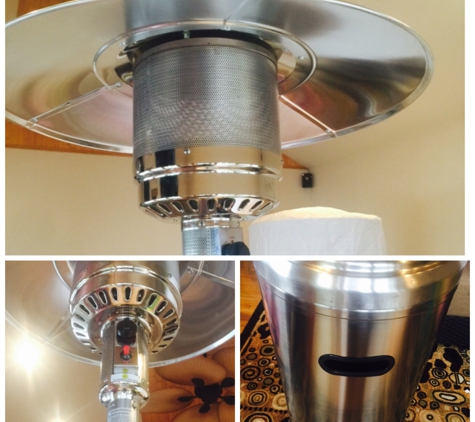Amandabear PartyRentals - Bronx, NY. Patio heaters stainless steel...