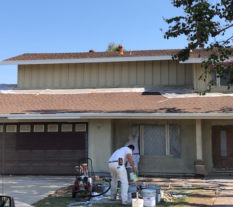 Salinas Landscaping & Tree Preservation Inc. - Los Angeles, CA. Being painted