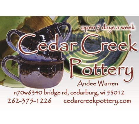 Cedar Creek Pottery - Cedarburg, WI