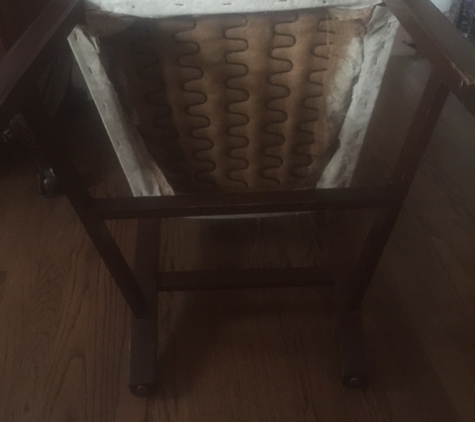 The Furniture Recycler - Forest Park, IL. Dining Room Chair Before Refinish and Reupholster
