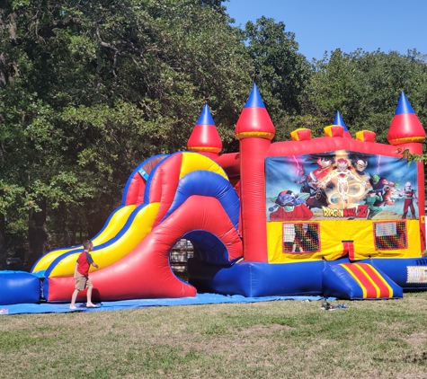 Fiesta Bounce House Party Rentals - Dallas, TX. Combo waterslide dragon ball z pool