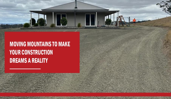 R.B Drilling and Earthworks. Moving mountains to make your construction dreams a reality.