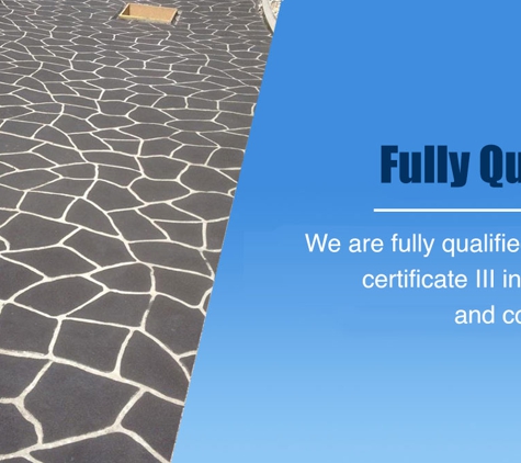 Berkel Concreting. We are fully qualified and have certificate III in concreting and construction.