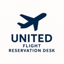 United Flight Reservation desk- IAH Airport - Airlines