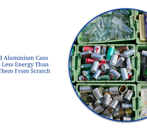 Hampshire Recycling - Holden Hill, SA. Recycled Aluminium Cans Use 95% Less Energy Than Making Them From Scratch