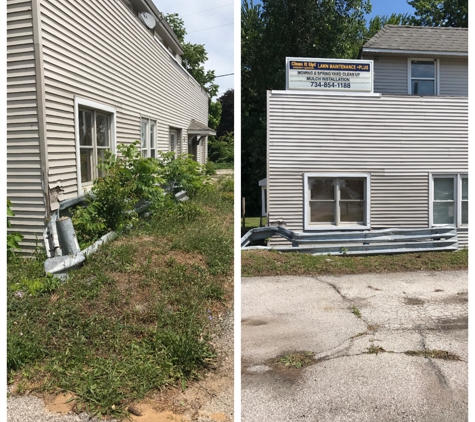 Clean it up! Property Services - Lambertville, MI. commercial overgrowth removal