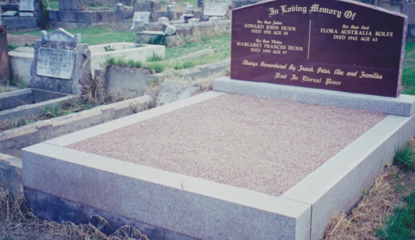 Dimarco Monuments Pty Ltd - Regents Park, NSW. Headstone for Lawn Section