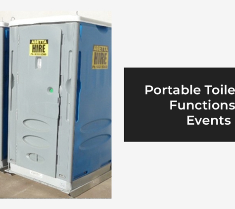 Abetta Hire Pty.Ltd. - Keilor East, VIC. Portable Toilets For Functions & Events