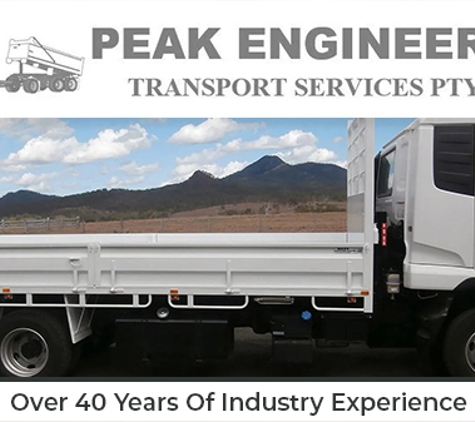 Peak Engineering Transport Services Pty Ltd - Peak Crossing, QLD. Over 40 Years Of Industry Experience