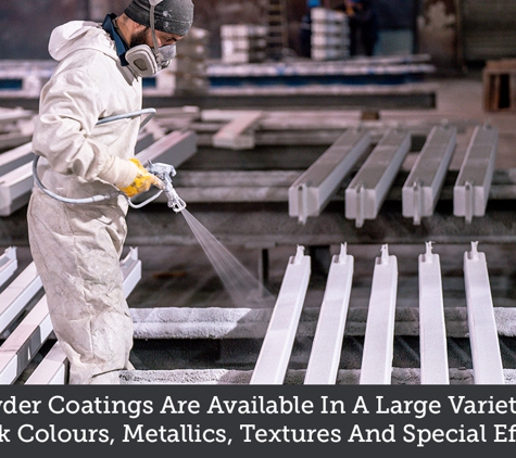 ADA Powder Coatings - Thomastown, VIC. Powder Coatings Are Available In A Large Variety Of Stock Colours, Metallics, Textures And Special Effects
