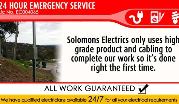 Solomons Electrics (Lic No. EC004065). Reliable Electrical Contractors