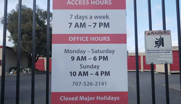 Security Public Storage - Santa Rosa, CA. Access 7AM-7PM 7 days a week