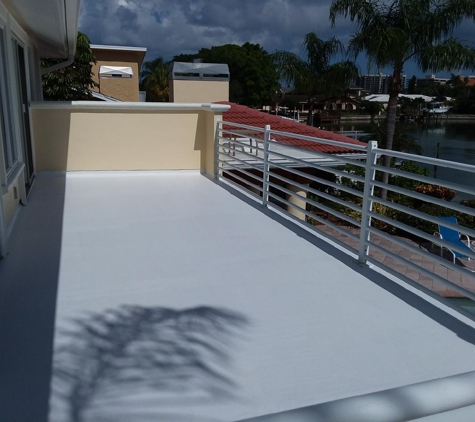 American Painters Inc - Tampa, FL. Exterior painting of Deck/Patio in Belleair Beach, FL