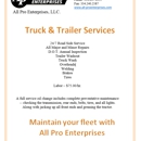 All Pro Enterprises - Truck Service & Repair