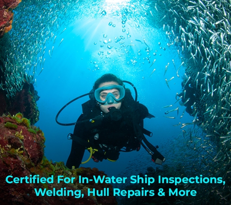 McLennans Diving Service - Banksmeadow, NSW. Certified For In-Water Ship Inspections, Welding, Hull Repairs & More