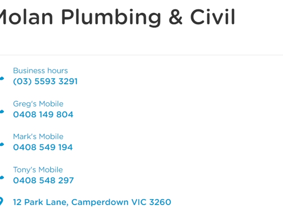 Molan's Septic Services - Camperdown, VIC