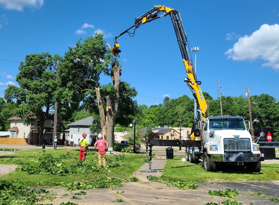 Hackett's Tree Service - Masury, OH. Crane Service