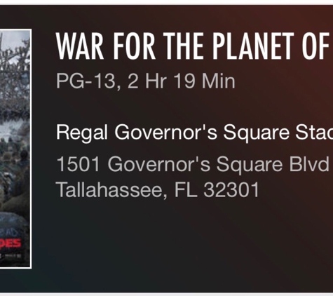 Regal Cinemas Governor's Square 12 - Tallahassee, FL