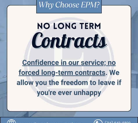 Enterprise Property Management - Santa Ana, CA. No Long Term Contracts at Enterprise Property Management Orange County