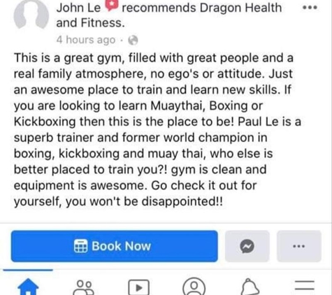 Dragon Health and Fitness - Footscray, VIC. Fake review #4