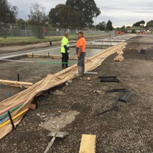 Berkel Concreting. Paving Around The Oval