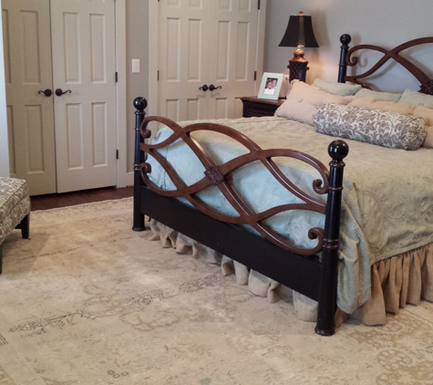 Nilipour Oriental Rugs - Birmingham, AL. Old Persian Tabriz Oriental Rug sets the stage for this Master Bedroom Project! Go Team Nilipour!
