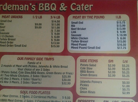 Hardeman's BBQ & Catering - Dallas, TX