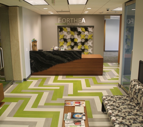 Forthea Interactive Marketing - Houston, TX. Forthea's lobby - I love the colors!