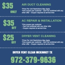 Dryer Vent Cleaning Mckinney TX - Dryer Vent Cleaning