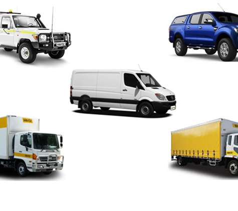 Hertz - Byron Bay, NSW. Ford Ranger, 4WD Mine equip, 9cm van, 40cm truck/lift & Curtainsider