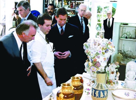 Brookes Restorations - Los Angeles, CA. Prince Charles discusses our porcelain restoration process with Geoff Brookes