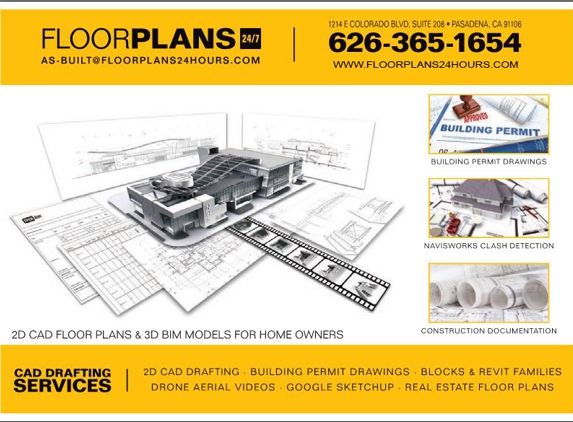 Floor Plans 24/7 - Pasadena, CA. Drafting Services